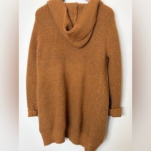 No Boundaries Tan Cowl Neck Sweater